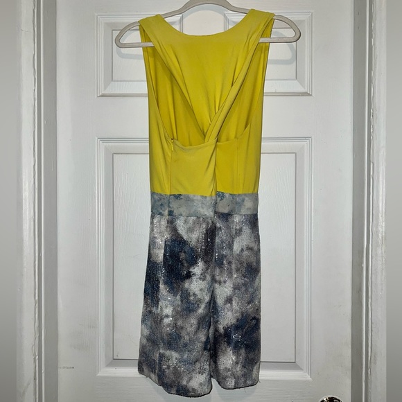 RACHEL RACHEL ROY Color Block Sequin Twist Back Mini Dress - Picture 2 of 3